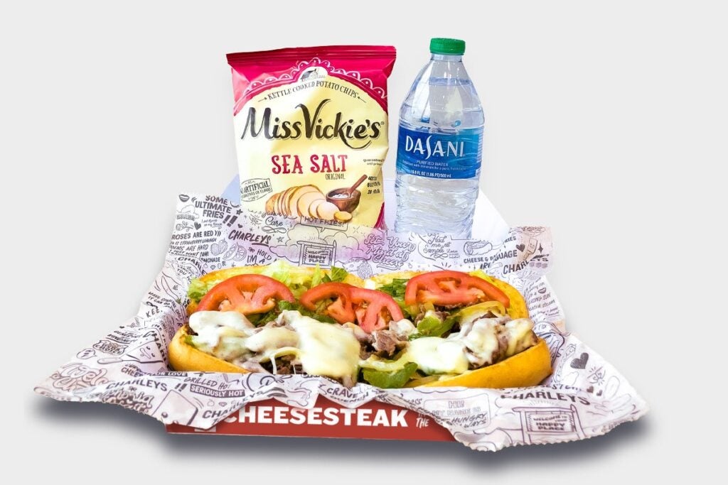 Steak Cheesesteak Boxed Meal, Charleys catering, lunch box catering, lunch boxes.