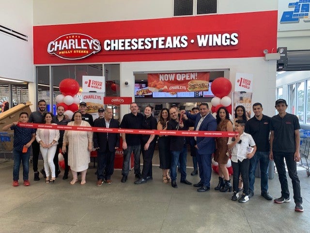 The franchise owners and team at Charleys Cheesesteaks and Wings at Walmart - Stuart, FL. 