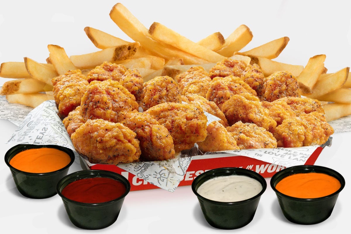 20 PC WINGS & FRY Charleys Cheesesteaks