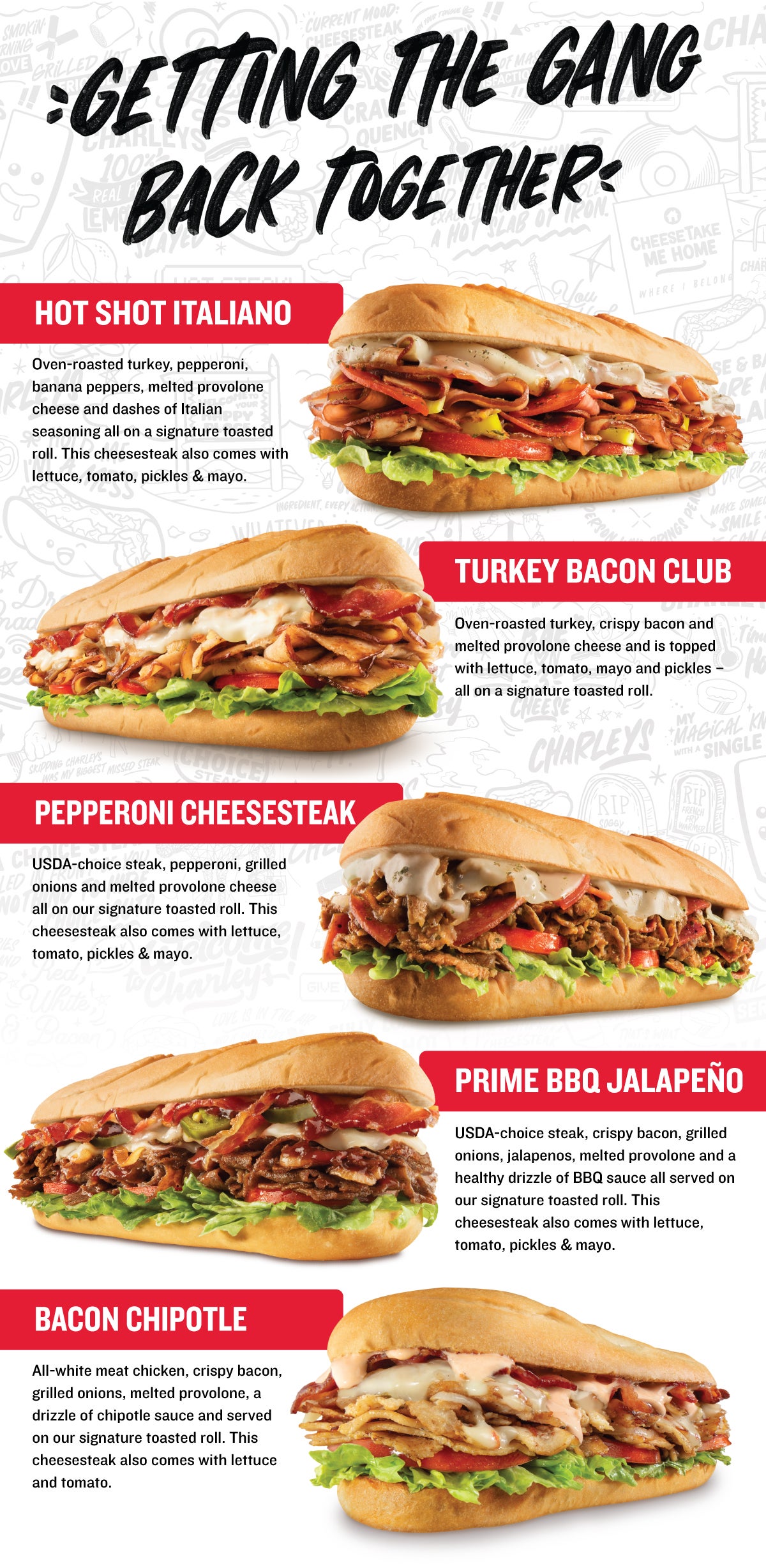 Your Old Favorites are Back! | Charleys Cheesesteaks