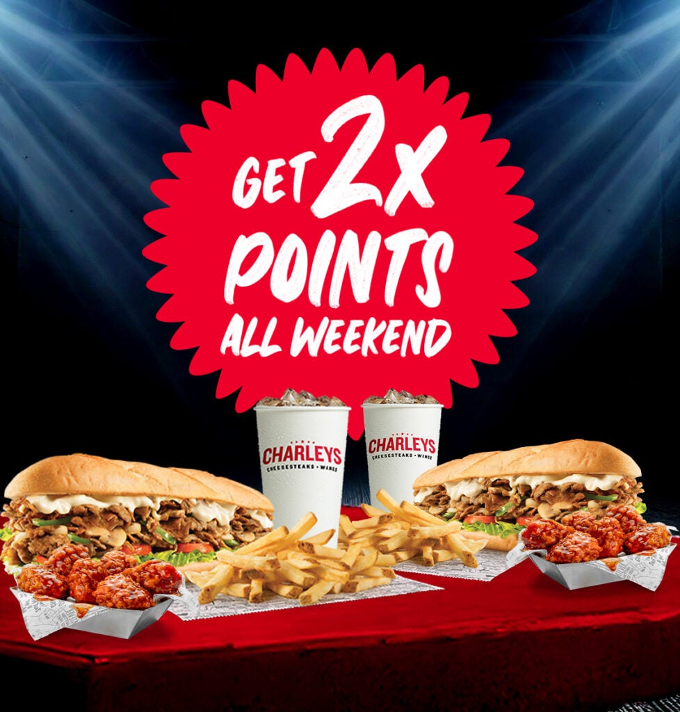 Get 2x the points all weekend